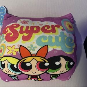 Cartoon Network Powerpuff Girls Pillow - Purple, Red, Green